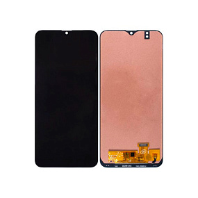 Дисплей для телефона Samsung A205 (A20) в сборе с тачскрином Черный - AAA (AMOLED)