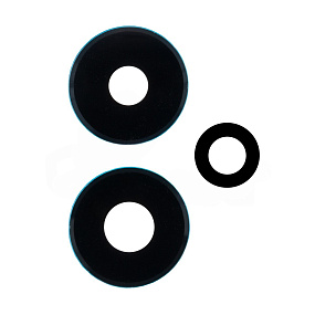 Стекло камеры Xiaomi Redmi Note 13 4G (23129RAA4G/23124RA7EO/23129RA5FL) (комплект 3 шт.) Черный