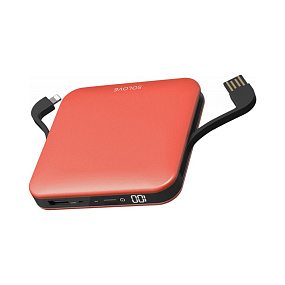 Портативное зарядное устройство Xiaomi Solove 10000 mAh USB+Lightning оранжевый