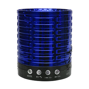 Колонка AK889 (Bluetooth/MicroSD/USB/FM/AUX) синяя