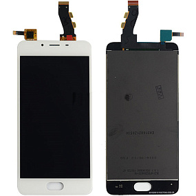 Дисплей для телефона Meizu U10 в сборе с тачскрином Белый