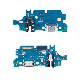 Шлейф Samsung A155F/A156B (A15 4G/5G) плата системный разъем/разъем гарнитуры/микрофон - Премиум