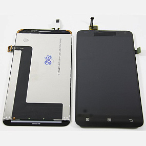 Дисплей для телефона Lenovo S580 в сборе с тачскрином Черный
