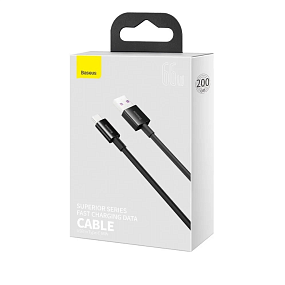 Дата кабель Type-C USB Baseus Superior Series (Catys-A01) 66W 2м 2A черный