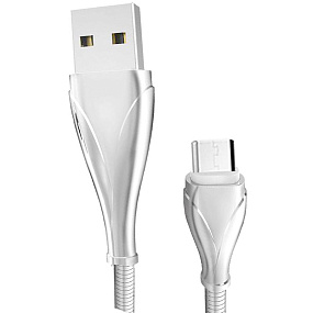 Дата кабель micro USB - USB LDNIO LS28 1м серый