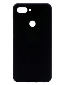 Силиконовый чехол Xiaomi Mi 8 Lite матовый черный