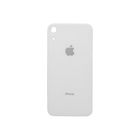 Задняя крышка iPhone Xr (стекло) белый orig fabric
