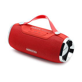 Колонка Hopestar H40 (Bluetooth/MicroSD/USB/FM/AUX/Microphone) влагозащищенная красная