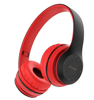 Bluetooth-наушники Borofone B04 Charming rhyme полноразмерные красные