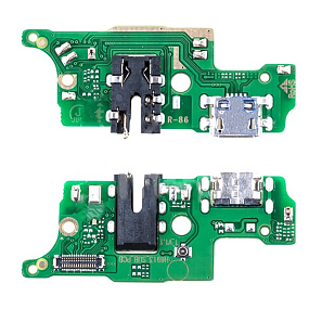 Шлейф Tecno Spark 8P (KG7n) плата на системный разъем/разъем гарнитуры/микрофон