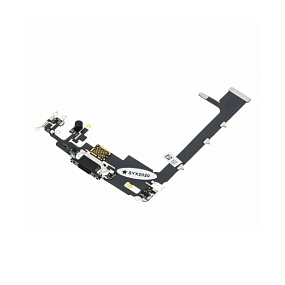 Шлейф iPhone 11 Pro Max на системный разъем/микрофон Черный