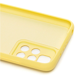 Силиконовый чехол Xiaomi Redmi 10 с закрытой камерой желтый