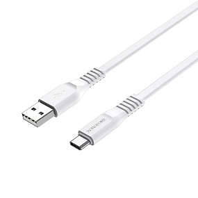 Дата кабель Type-C - USB Borofone BX23 Wide power 1м 3A белый