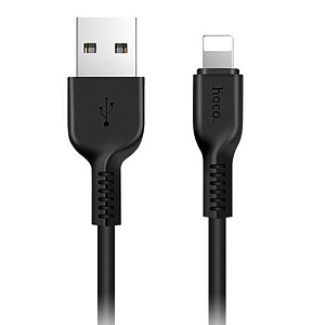 Дата кабель lightning - USB Hoco X13 2.4A 1м черный