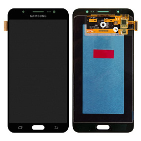 Дисплей для телефона Samsung J710F (J7 2016) в сборе с тачскрином Черный - AA (TFT)