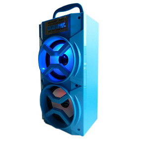 Колонка MS-147BT (Bluetooth/MicroSD/USB/FM/AUX) 10W синяя