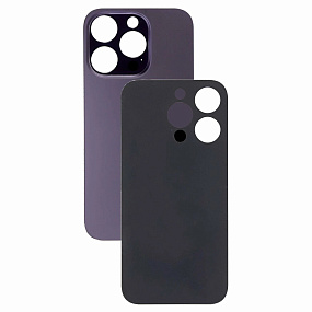 Задняя крышка iPhone 14 Pro (стекло) черный - Orig fabric