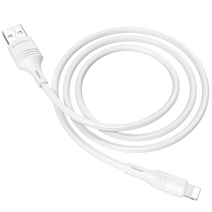 Дата кабель lightning - USB Borofone BX43 2.4A белый 1м