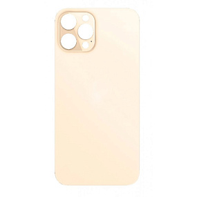 Задняя крышка iPhone 12 Pro Max (стекло) золотой orig fabric
