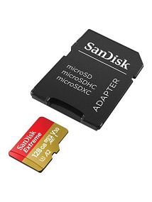 MicroSD 128Gb SanDisk, Extreme, Class10 +SD adapter