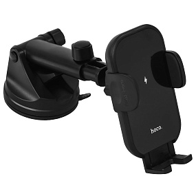 Автодержатель для телефонов на жестком креплении Hoco HW5 черный(УЦЕНКА)б/у,потертости