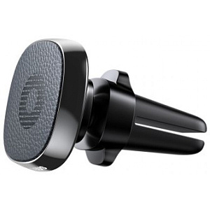 Автодержатель Baseus SUMQ-PR01 (пластик,экокожа,воздуховод,магнит) черный