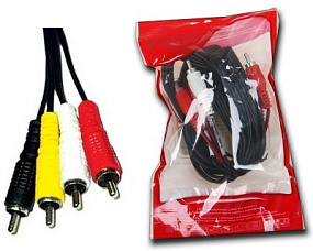 Кабель 4xRCAm (папа) - 4xRCAm (папа) 1m