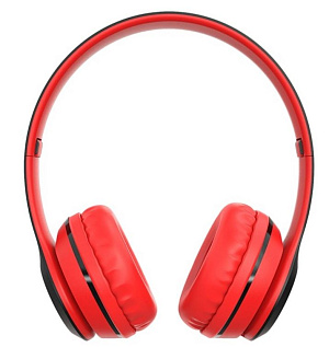 Bluetooth-наушники Borofone B04 Charming rhyme полноразмерные красные
