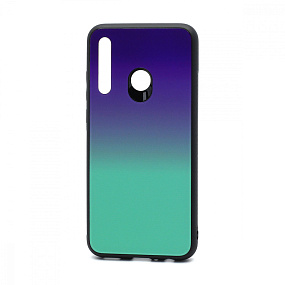 Задняя накладка Honor 10i стекло Gradient (004) сине-голубой