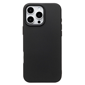 Кейс iPhone 16 Pro Max Silicone Case без логотипа черный