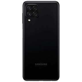 корпус для телефона Samsung A225F (A22) Задняя крышка (черный) (с разбора)