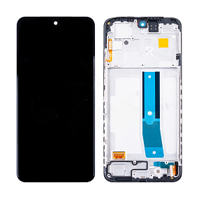 Дисплей для телефона Xiaomi Redmi Note 12S (23030RAC7Y) модуль с рамкой Черный - (OLED)
