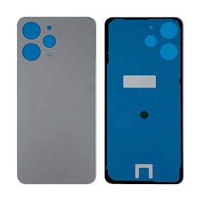 корпус для телефона Xiaomi Redmi 12 4G (23053RN02Y) Задняя крышка Серебро