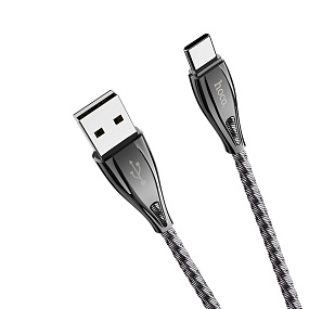 Дата кабель Type-C - USB Hoco U56 1м серый