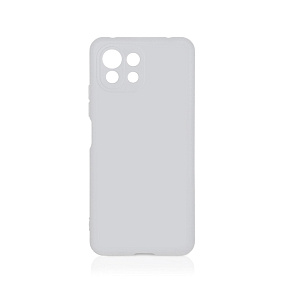 Силиконовый чехол Xiaomi Mi 11 Lite/11 Litte 5G NE белый