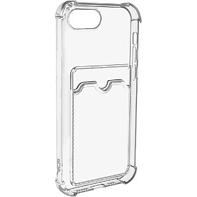 Кейс iPhone 7/8/SE 2020 силикон с визитницей прозрачный