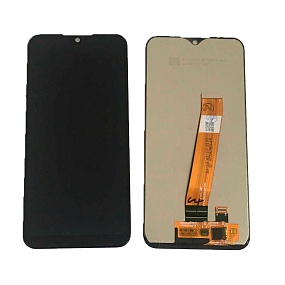 Дисплей для телефона Samsung A015F/M015F (A01/M01) в сборе с тачскрином Черный (Широкий коннектор)