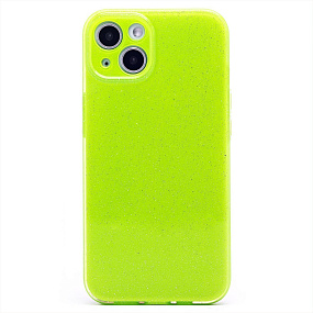 Кейс iPhone 13 силикон SC328 светло-зеленый