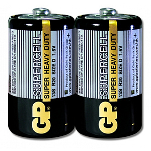Батарейка GP R20 2P тип D 2/20/200 1шт
