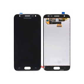 Дисплей для телефона Samsung J330F (J3 2017) в сборе с тачскрином Черный