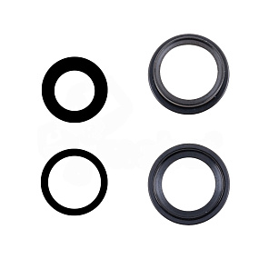 Стекло камеры iPhone 16/16 Plus (комплект 2 шт.) Черный