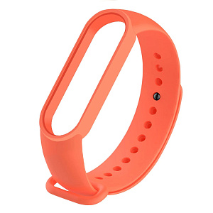 Ремешок силиконовый для браслета Xiaomi Mi Band 5/6 WB13 оранжевый