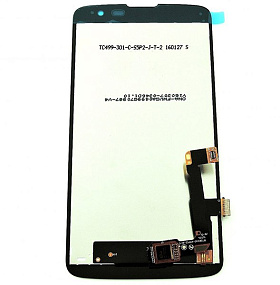 Дисплей для телефона LG X210DS (K7) в сборе с тачскрином Белый