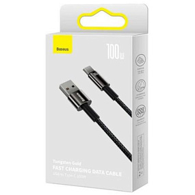 Дата кабель Type-C USB Baseus (CAWJ000001) 100W 1м 3A черный