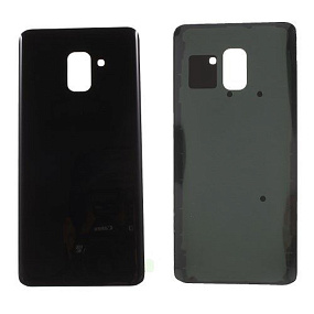 корпус для телефона Samsung A730F (A8+ 2018) Задняя крышка (черный)