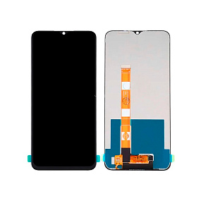 Дисплей для телефона Realme C11/C15/Narzo 30A в сборе с тачскрином Черный
