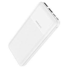 Портативное зарядное устройство Borofone BJ16 2USB/Micro/Type-C 10000mAh белый