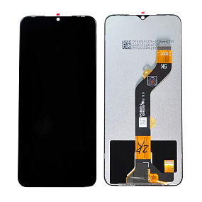 Дисплей для телефона Tecno Spark 8C (KG5n) в сборе с тачскрином Черный - Оригинал