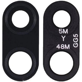 Стекло камеры Xiaomi Redmi Note 7/Note 7 Pro (M1901F7H/M1901F7G) в сборе с рамкой Черный