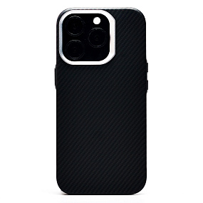 Кейс iPhone 16 Pro силикон SafeMag SM028 Carbon черный